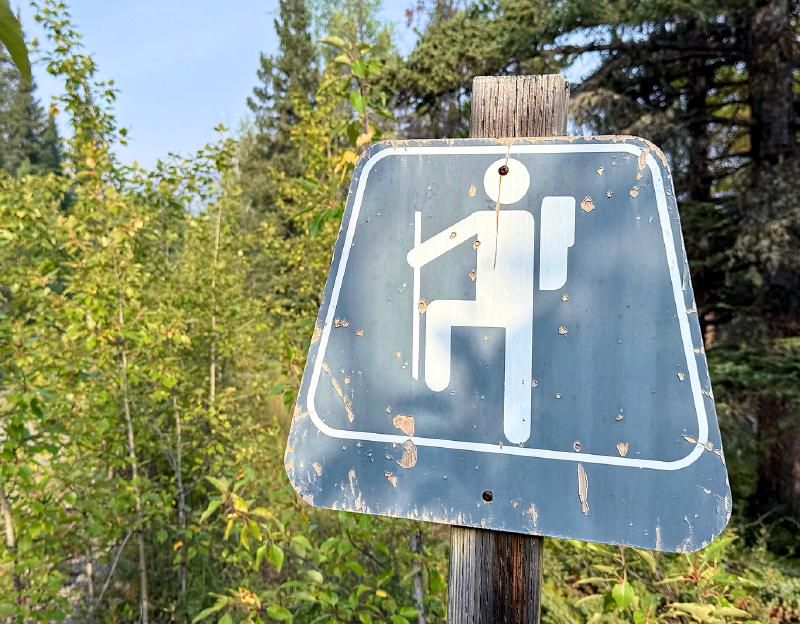 The sign said I had to march - but I ignored it.