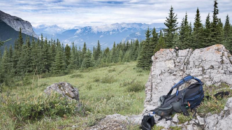 A resting spot on the way up