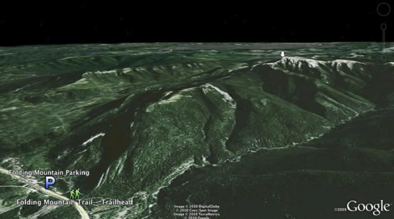 The context of the climb up Folding Mountain.