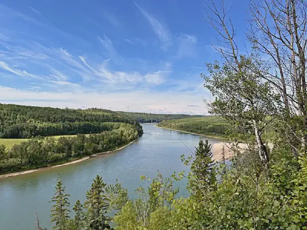 Geocaching Along the North Saskatchewan River Near Devon