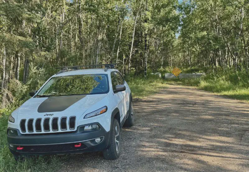 Parked at the "Blackfoot Back Door" Trailhead