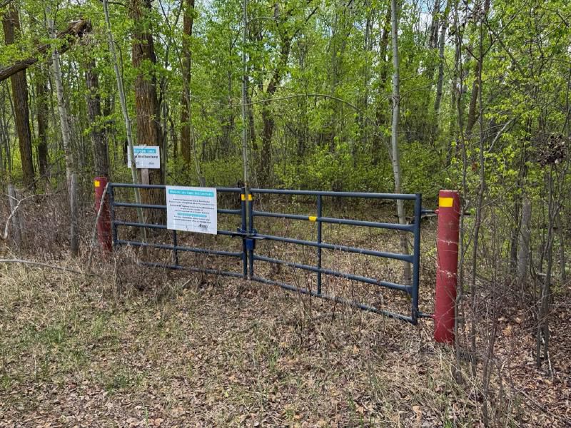 The gate at the trailhead