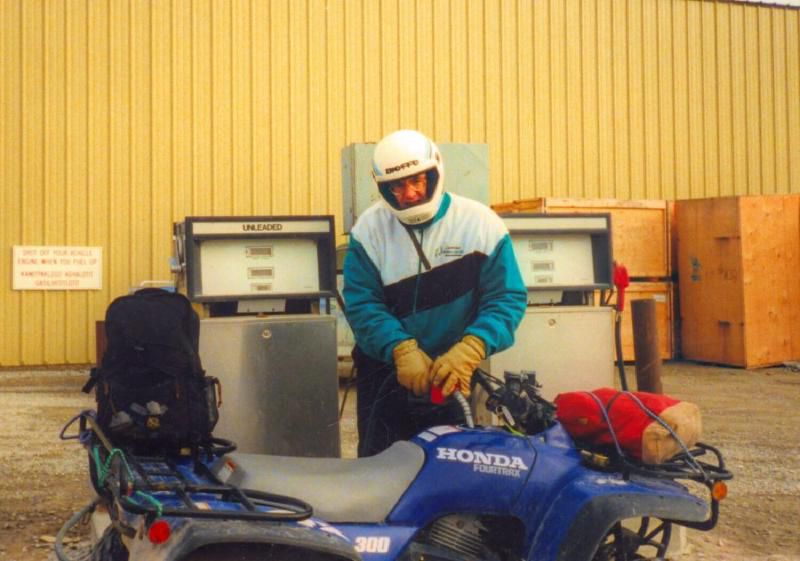 Getting gassed up before the trip