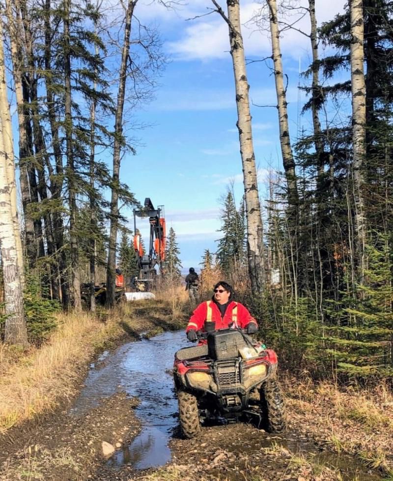 Bryan makes his way through the gateway.