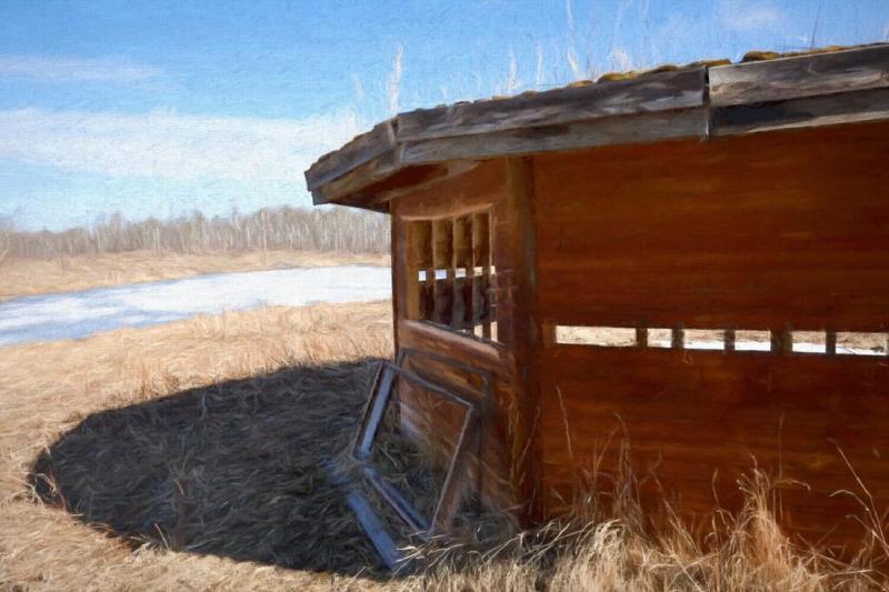 The shelter with a painterly look