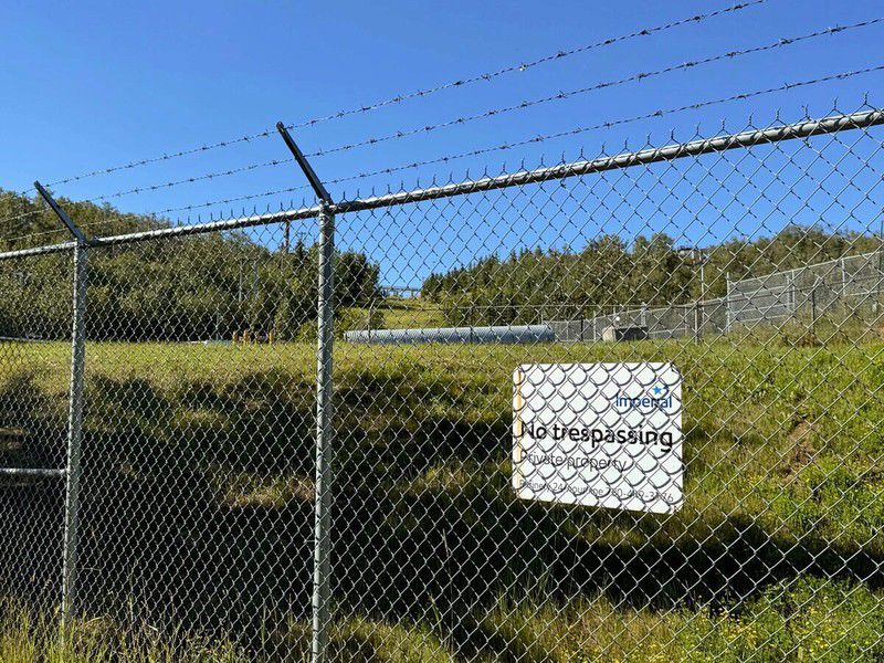 The Imperial Oil boundary fence