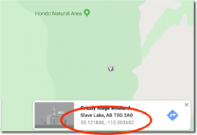 Where to find GPS coordinates with Google Maps