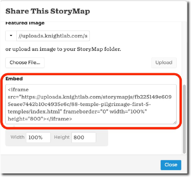 Share Dialog - Embed Code