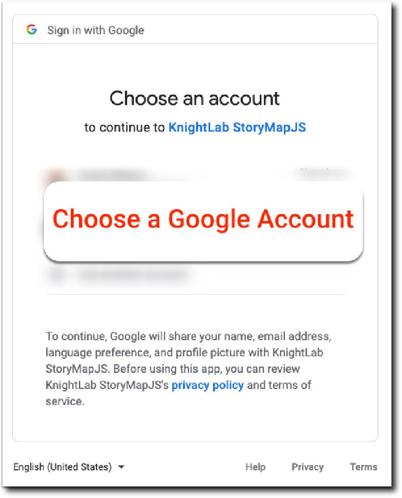 Choose an account to sign in with.