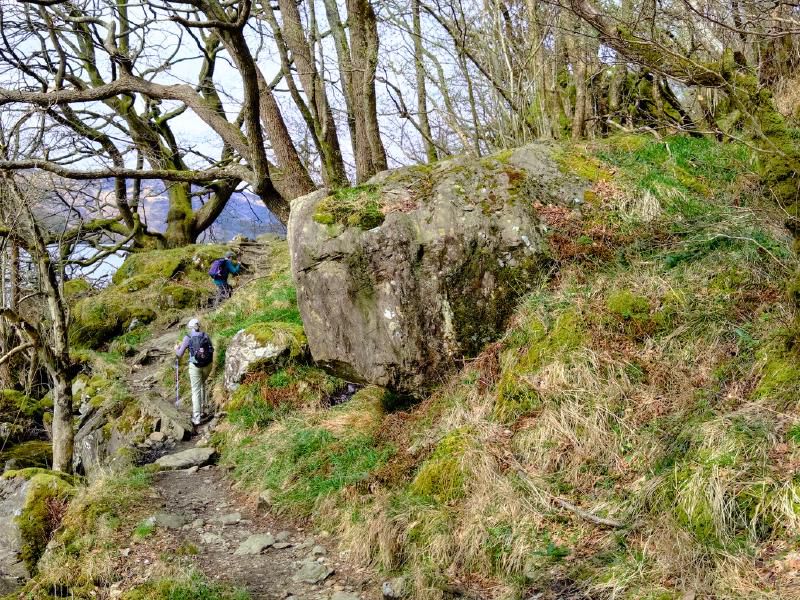 The trail was decidedly rugged in many places