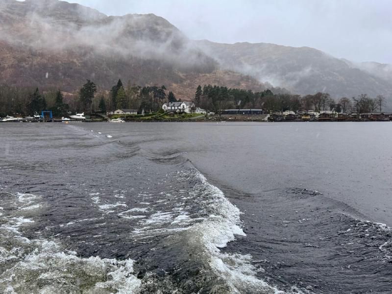 The ferry ride back to the eastern shore of the loch