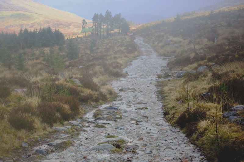 Not a road, a fast flowing creek