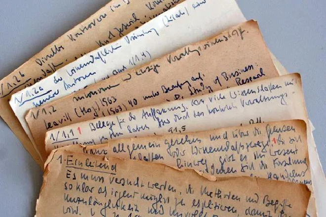 Tattered index cards